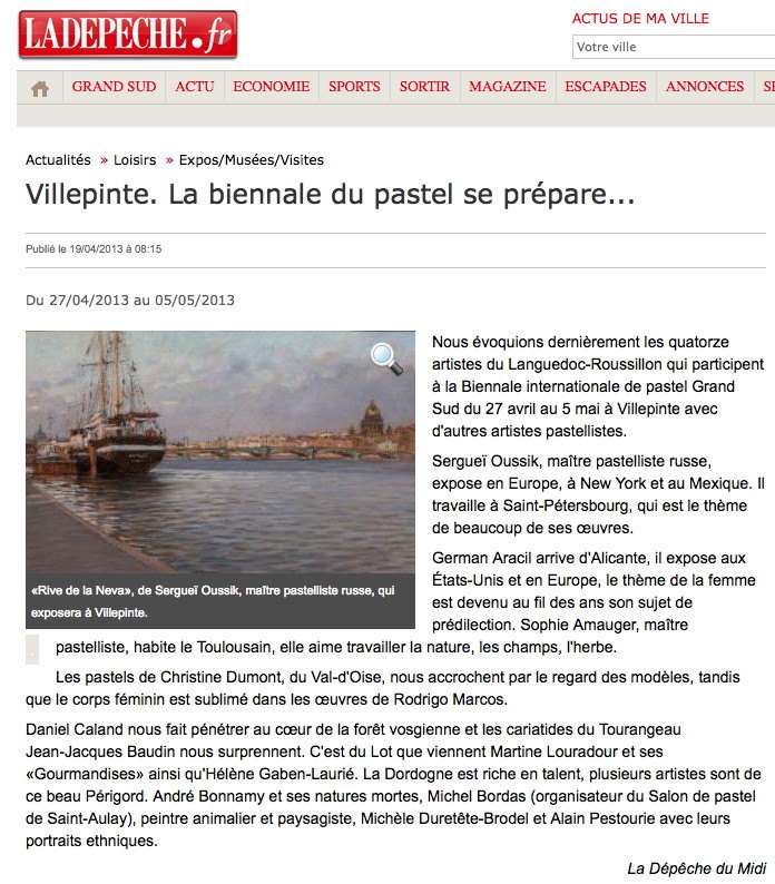 article La dépêche